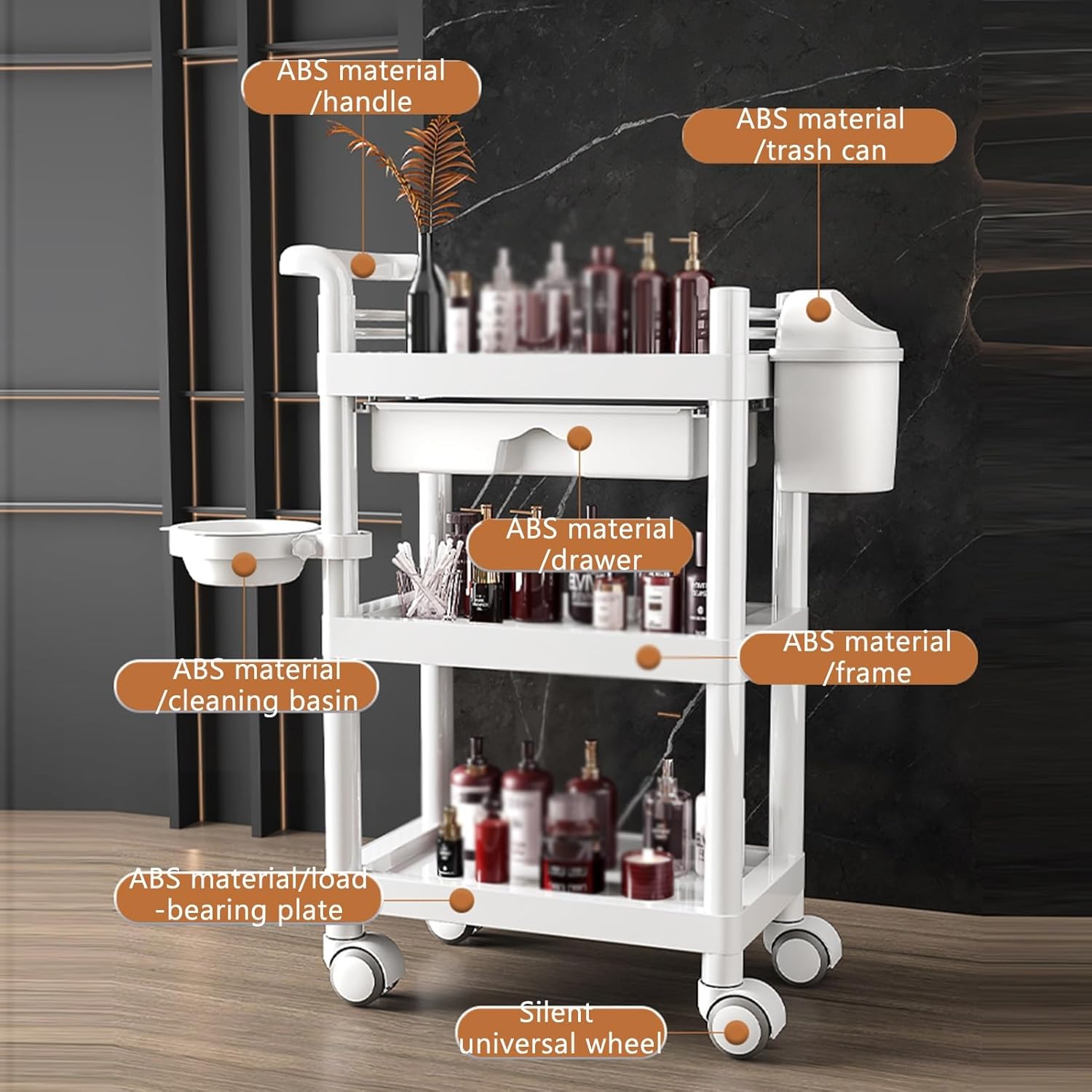 3-Tier Medical Utility Cart Wi - Medical Lab Furniture 评论和价格